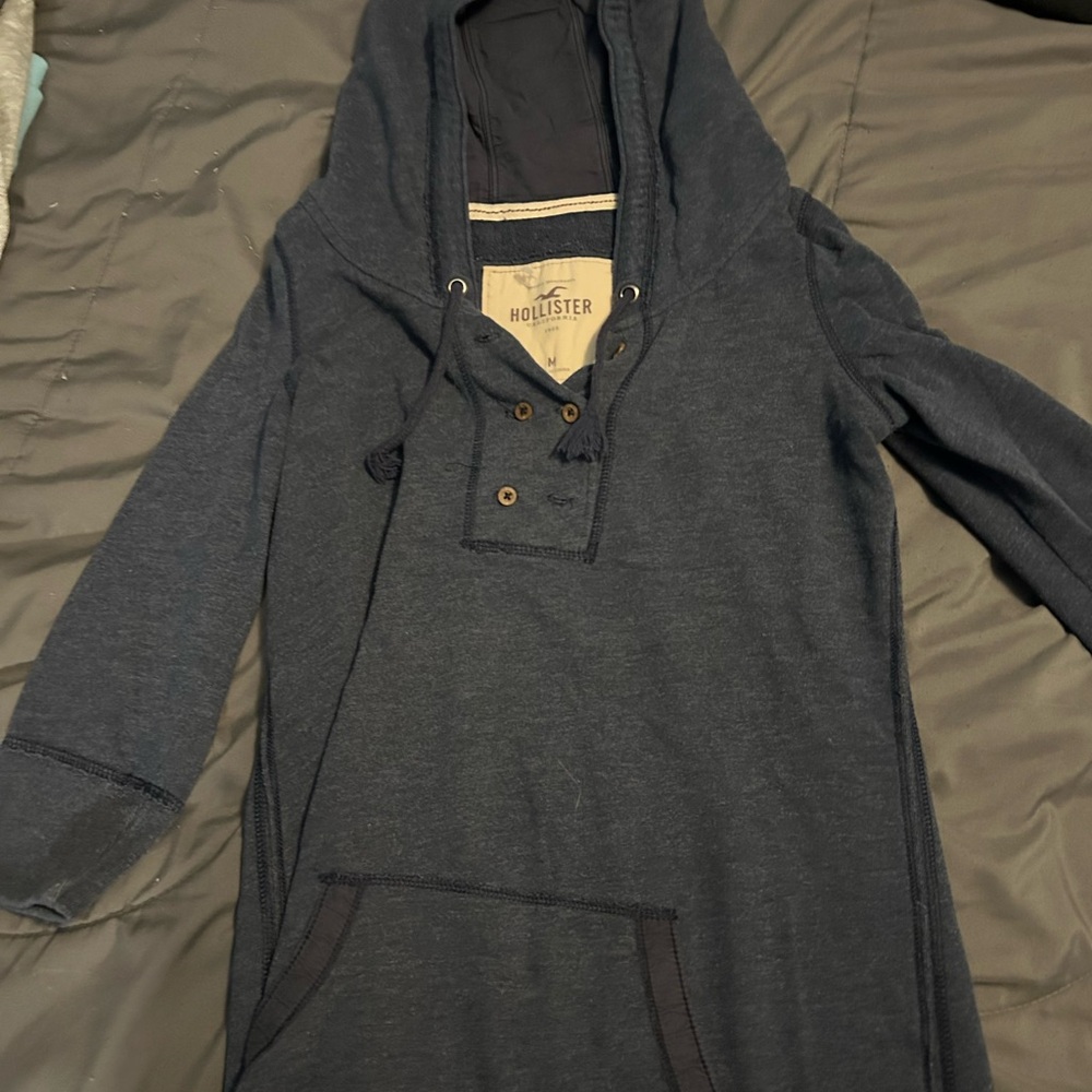 Hollister Dark Blue Pullover Hoodie